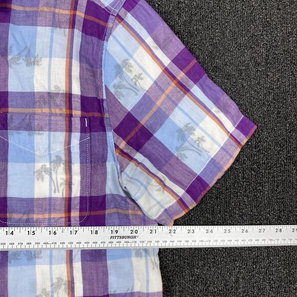 Tommy Bahama Shirt Short Sleeve Button Front Mens Cotton Multicolor Size Medium - Picture 4 of 5